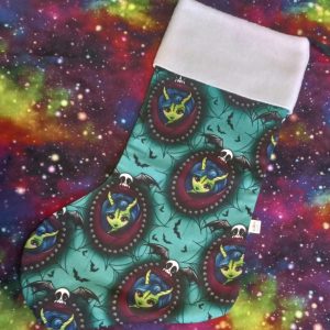 Christmas Stocking (green horned devil)