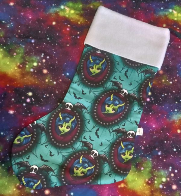 Christmas Stocking (green horned devil)