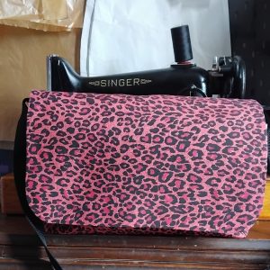 Large Messenger Bag (Pink Leopard print)